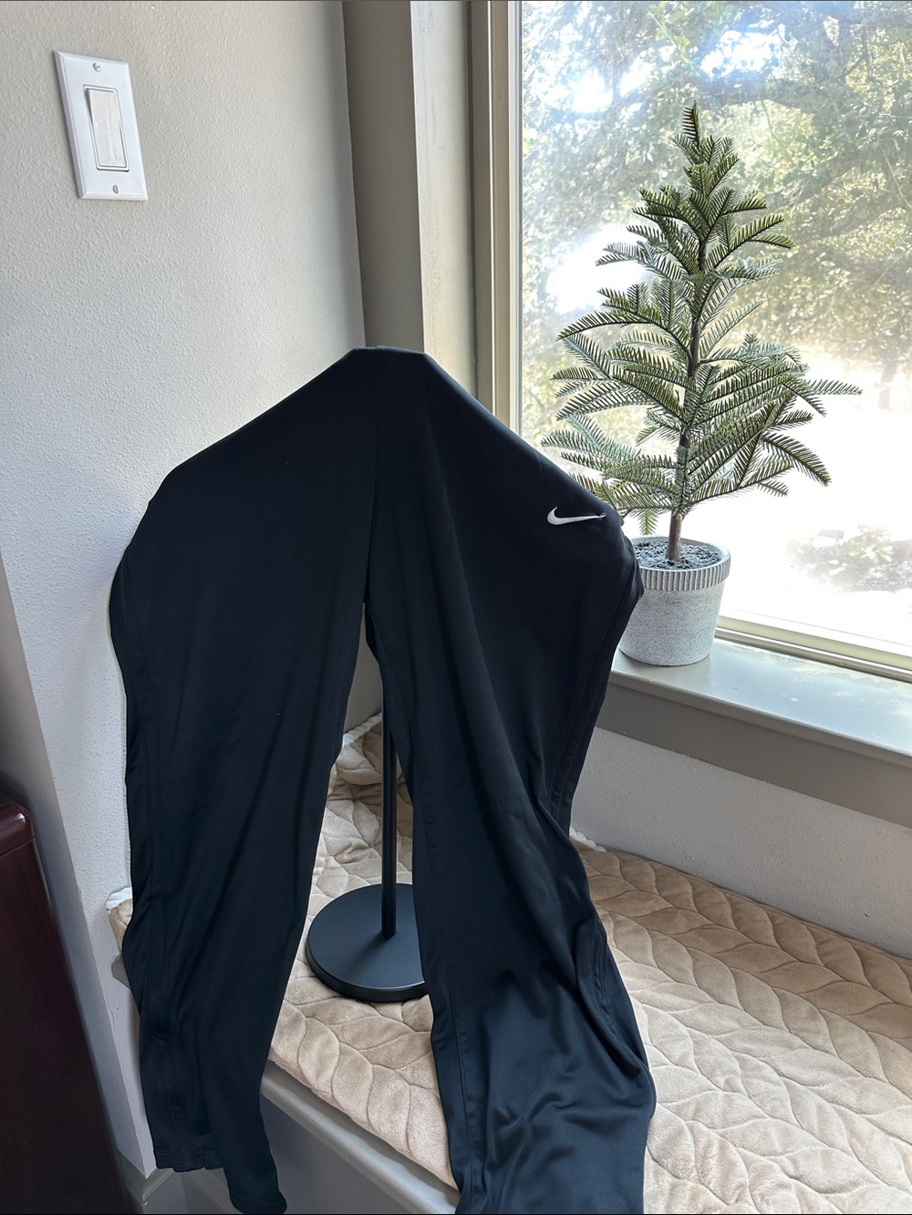 Nike Black Men's Joggers with White Swoosh